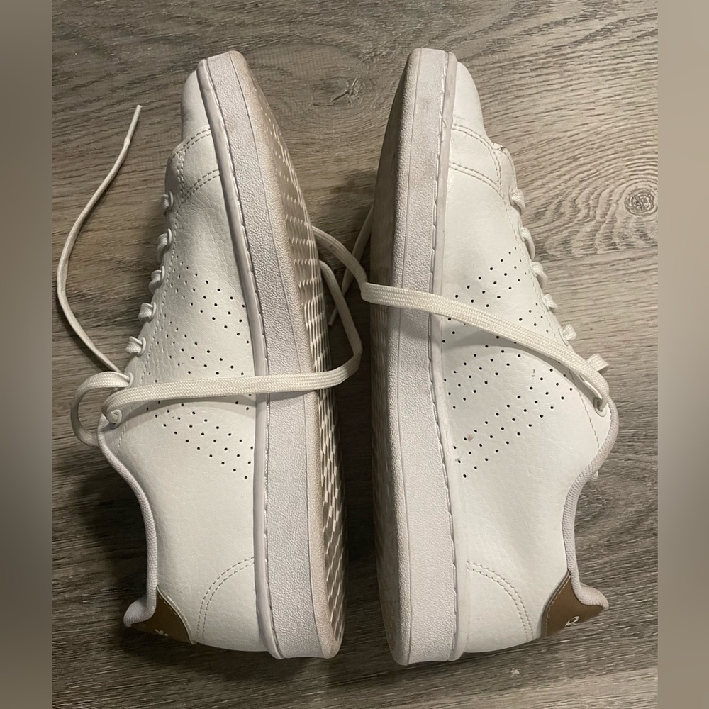 Adidas Women’s Advantage Sneaker - Women’s size 10, black and gold